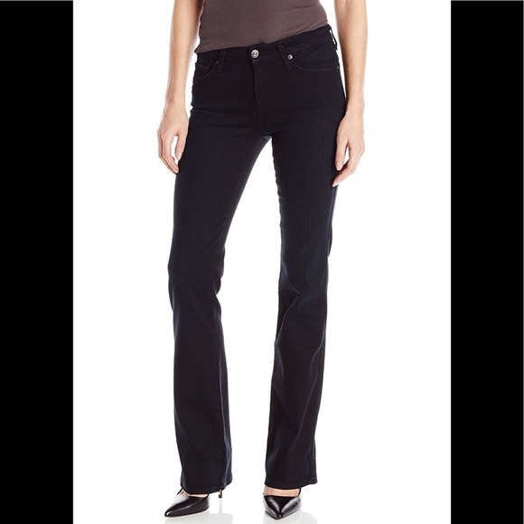 7 For All Mankind Black Jeans 29 Rinsed Blk Night - Picture 1 of 7